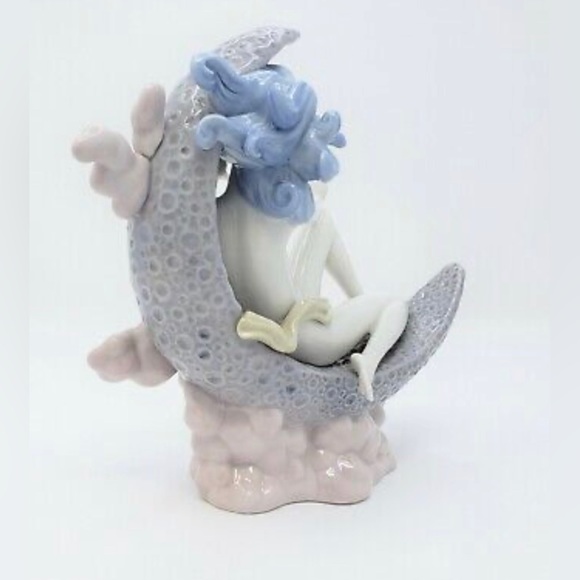 NEW-in Box, Lladro No. 1436 Luna Cuarto Creciente (retired 1987) perfect - Picture 2 of 6